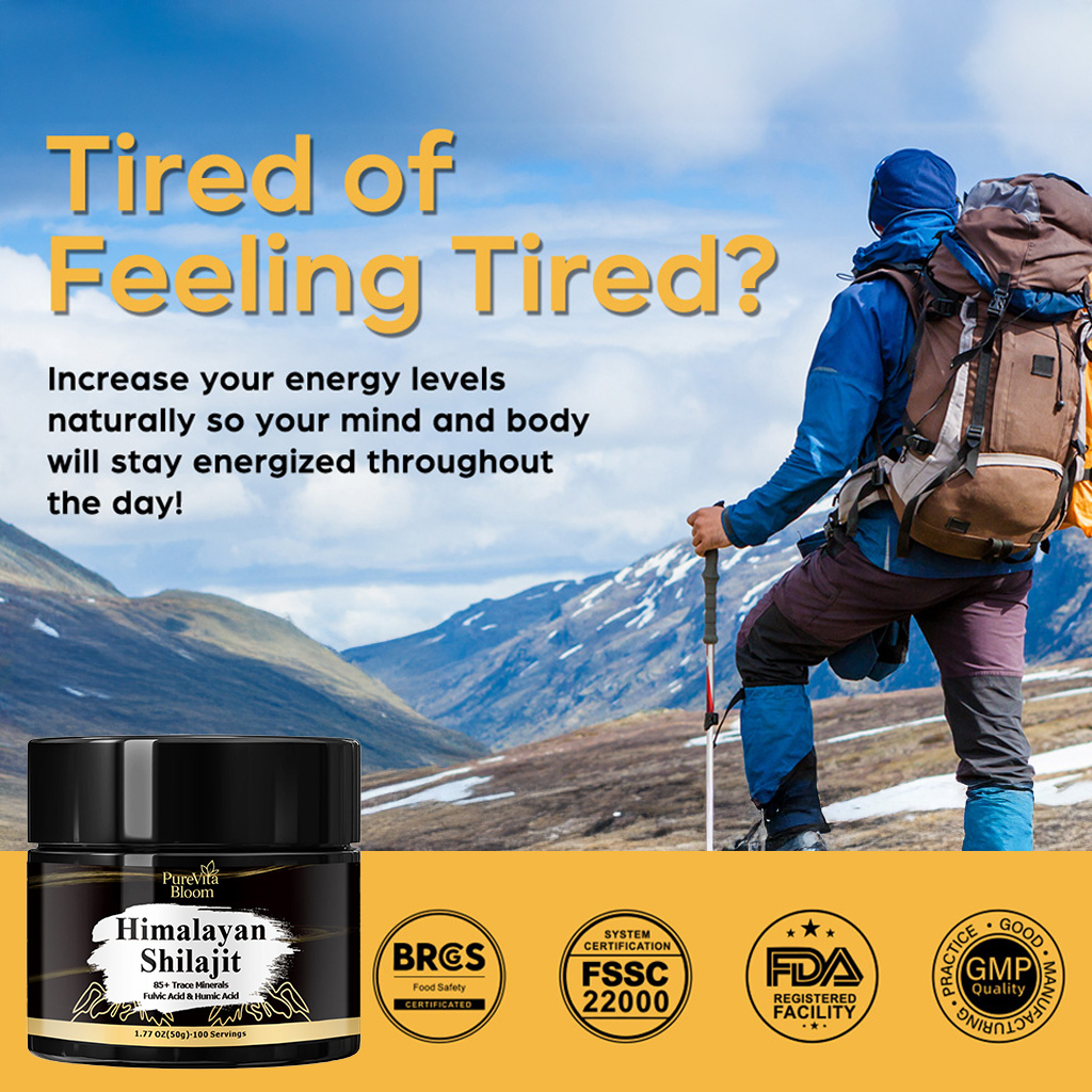PureVitaBloom Shilajit Honey Jar