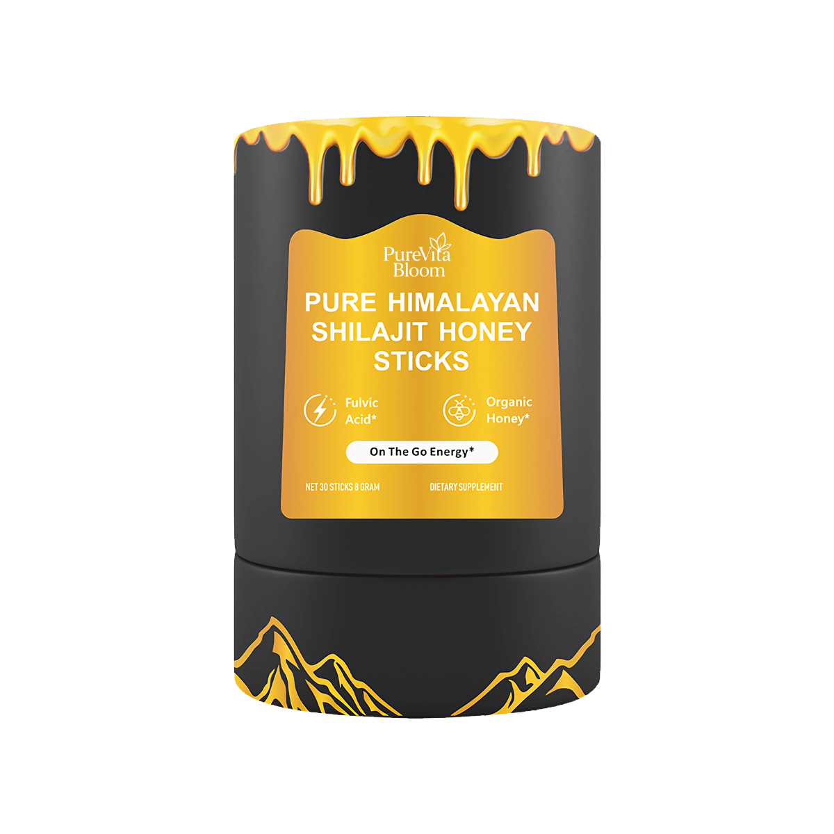 PurePureVitaBloom shilajit honey Sticks