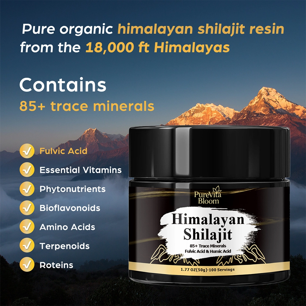 PureVitaBloom Shilajit Honey Jar