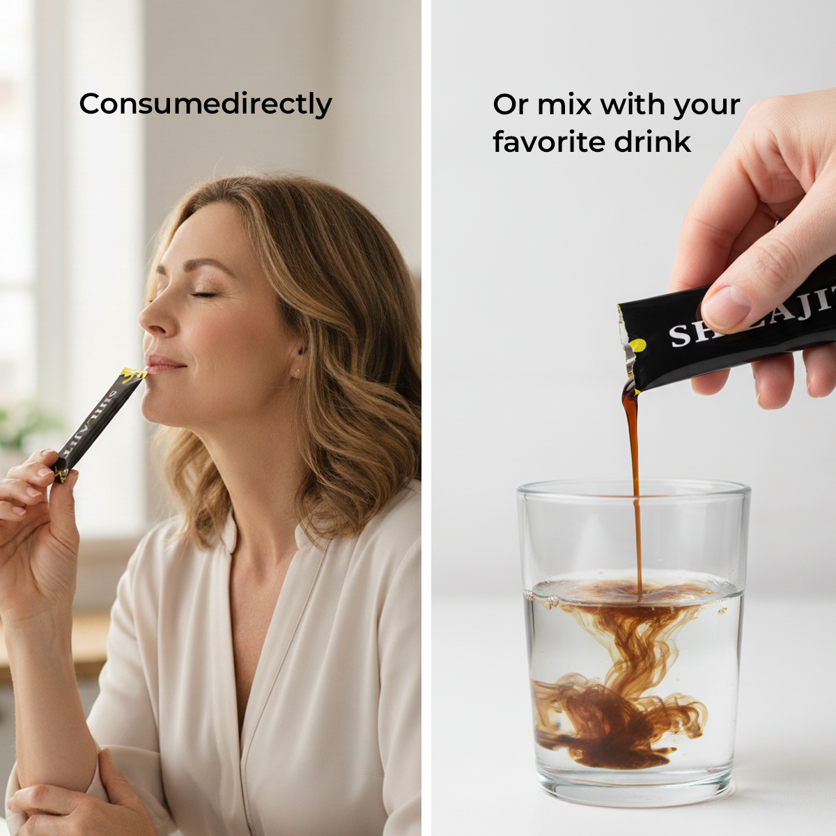 PurePureVitaBloom shilajit honey Sticks