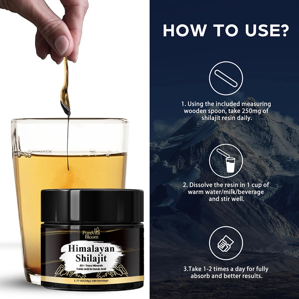 PureVitaBloom Shilajit Honey Jar